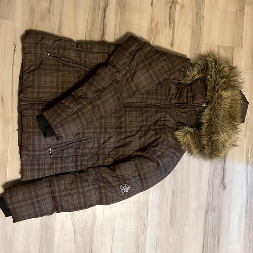 Womens Columbia Down Hooded Puffer Winter Jacket